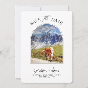 Dolomites Italien Bröllop spara datum Inbjudningar
