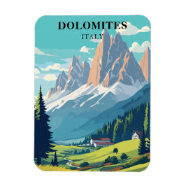 Dolomites Italien Mountains Travel Magnet