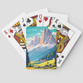 Dolomites Italien Vintage resor Casinokort