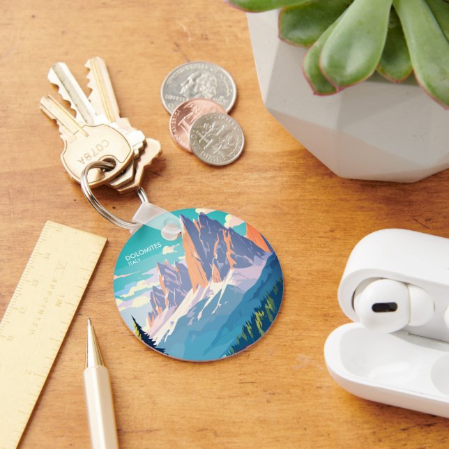 Dolomites Italien Vintage resor Nyckelring (Skrivbord)
