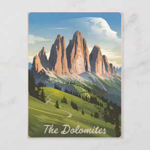 Dolomites Italien vintage Vykort