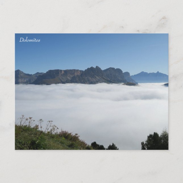 Dolomites-Italien Vykort (Framsida)