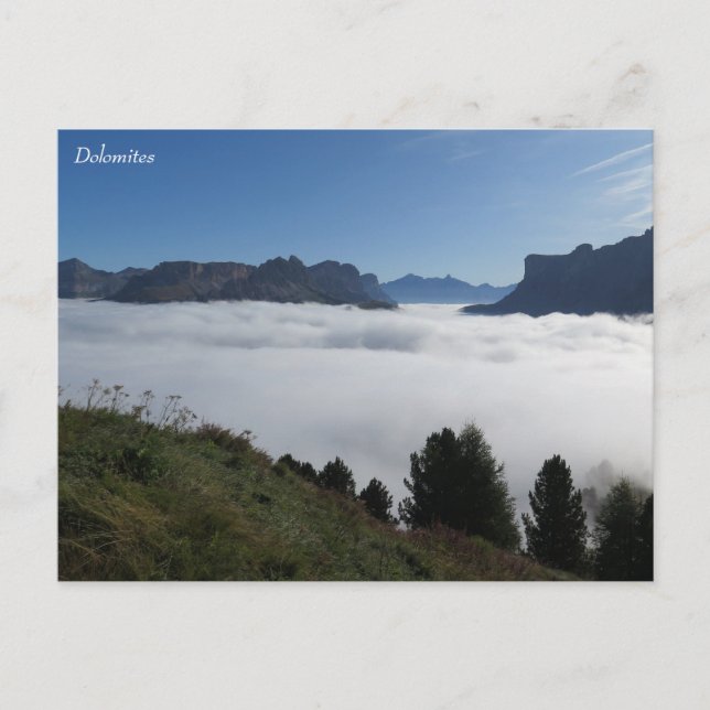 Dolomites-Italien Vykort (Framsida)