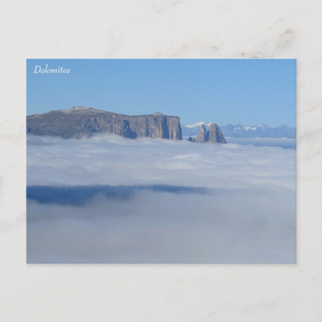 Dolomites-Italien Vykort (Framsida)