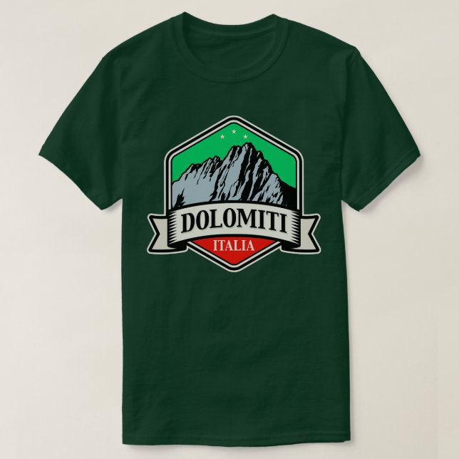 Dolomites Mountains Dolomiti 1 T Shirt (Design framsida)