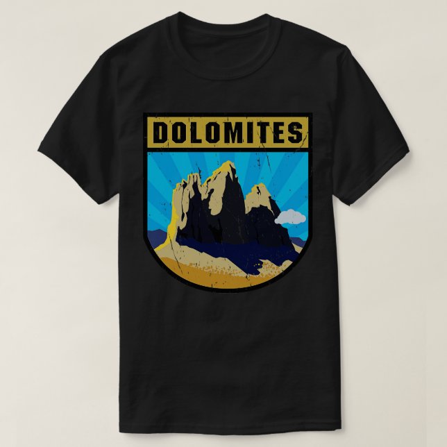 Dolomites Mountains Italien T Shirt (Design framsida)