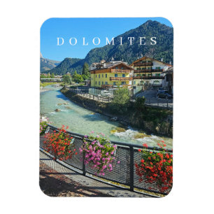 Dolomites Pozza di Fassa view-kylmagnet Magnet