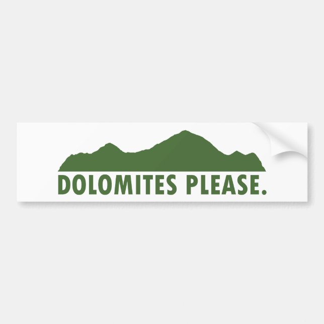 Dolomites, tack bildekal (Framsidan)