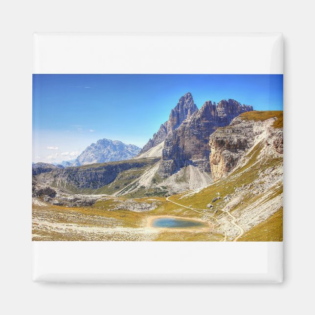 Dolomites Three Zinnen Magnet (Framsidan)