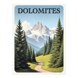Dolomites Travel Poster