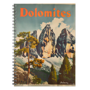 Dolomites-Vintage Anteckningsbok