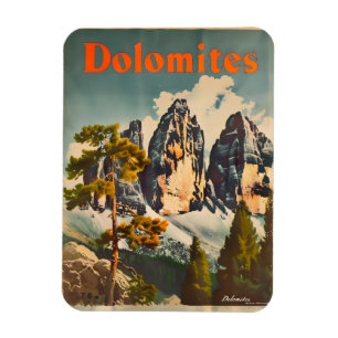 Dolomites-Vintage Magnet