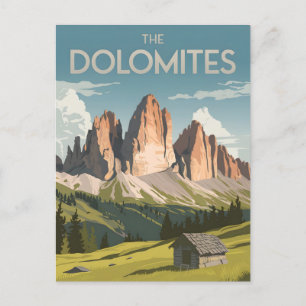 Dolomites-vintage Vykort