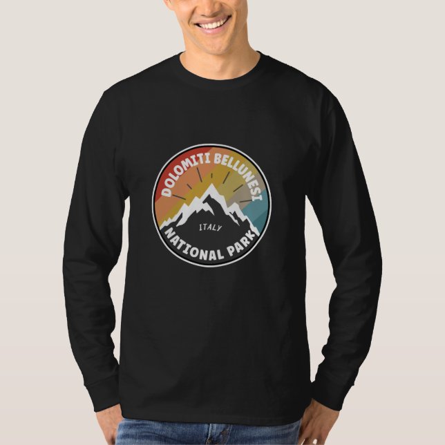 Dolomiti Bellunesi National Park Italien T Shirt (Framsida)