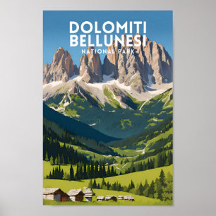 Dolomiti Bellunesi nationalpark Poster