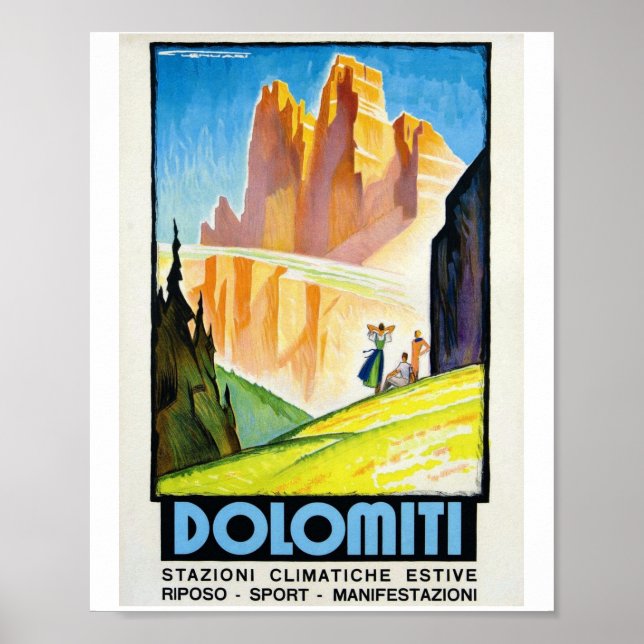 DOLOMITI POSTER (Framsidan)