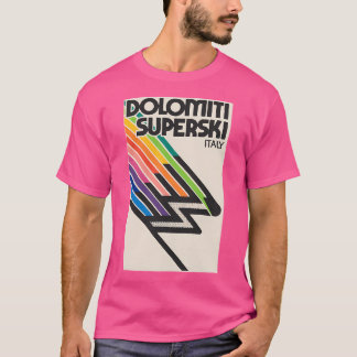 Dolomiti Superski Italien Vintage Stil Decal T Shirt