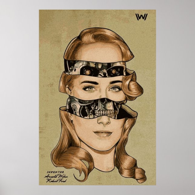 Dolores from Westworld SciFi Robot Artwork Poster (Framsidan)