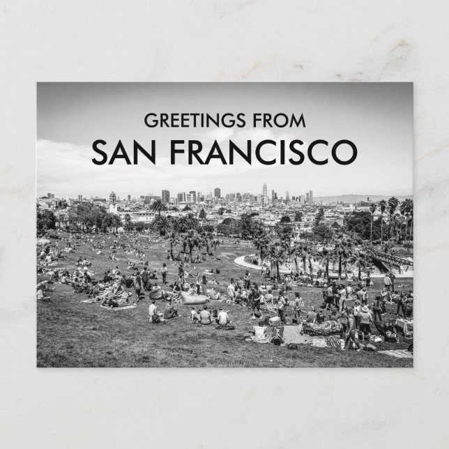 Dolores Park The Mission San Francisco Hälsning Vykort (Framsida)