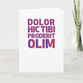 DolorHic Tibi Poderit Olim- Ovid citationstecken Kort