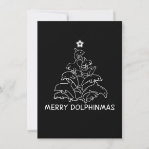 Dolphin Älskare Gift Dolphin God jul Träd Meddelande