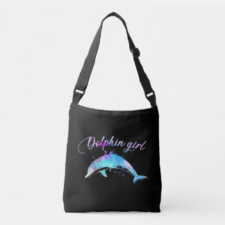 Dolphin Älskare Gift| Galaxy Dolphin Girl Axelväska