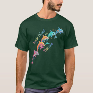 Dolphin Älskare Marco Island FL Family Beach Vacat T Shirt