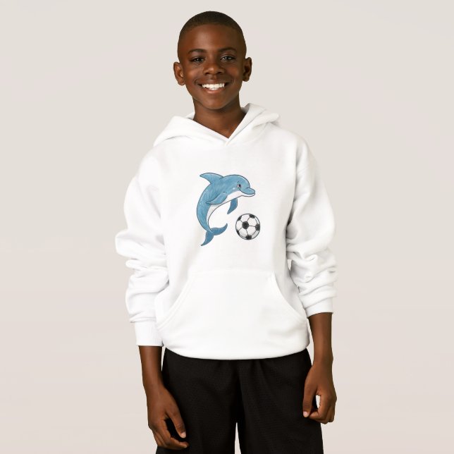 Dolphin and Soccer Ball T Shirt (Hel framsida)