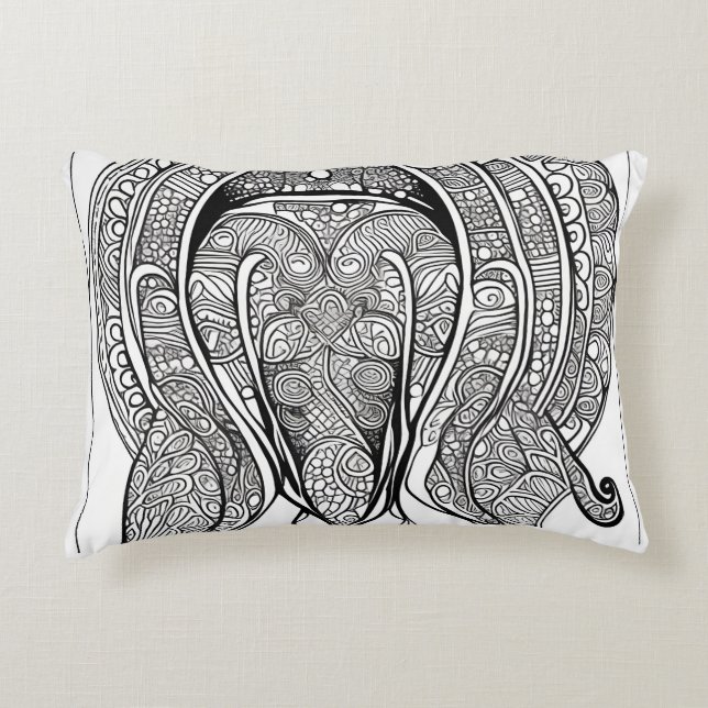 Dolphin Ansikte Prydnadskudde (Framsidan)