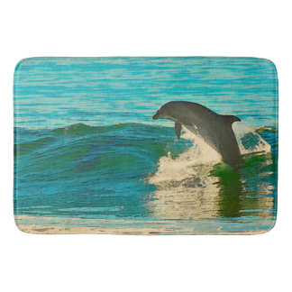 Dolphin är My Spirit Animal Badrumsmatta