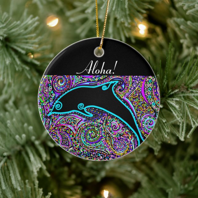 Dolphin Art Design   Julgransprydnad Keramik (Träd)