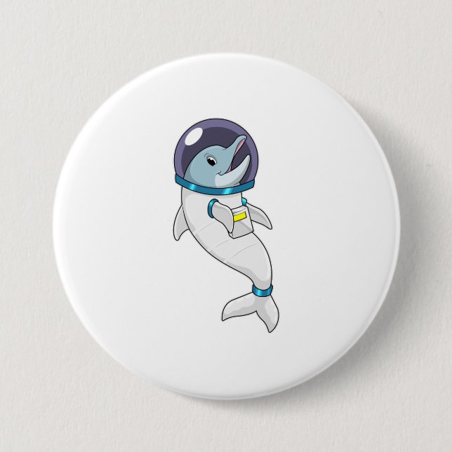 Dolphin as Astronaut in Costume Knapp (Framsida)
