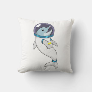Dolphin as Astronaut in Costume Kudde