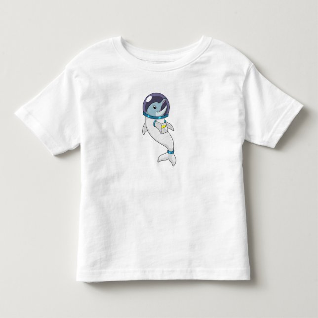 Dolphin as Astronaut in Costume T Shirt (Framsida)