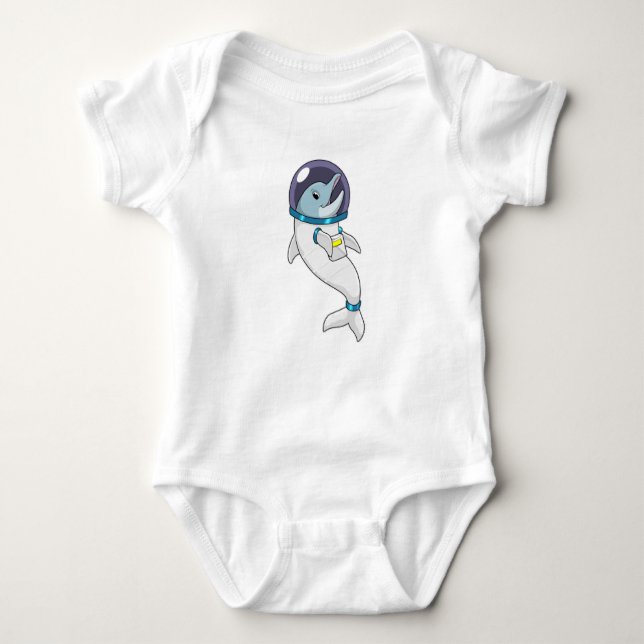 Dolphin as Astronaut in Costume T Shirt (Framsida)
