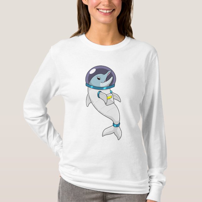 Dolphin as Astronaut in Costume T Shirt (Framsida)