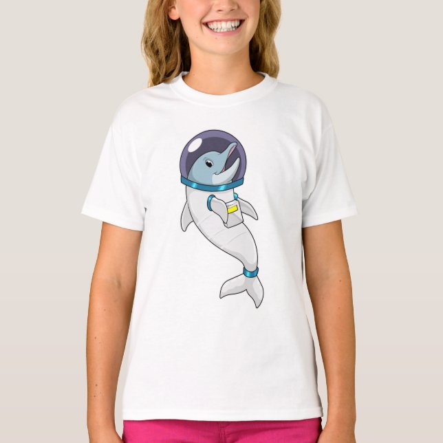 Dolphin as Astronaut in Costume T Shirt (Framsida)