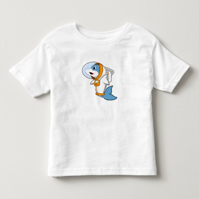 Dolphin as Astronaut med Costume T Shirt (Framsida)