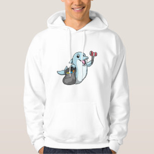 Dolphin as Cleaner med Sopor-påse Hoodie