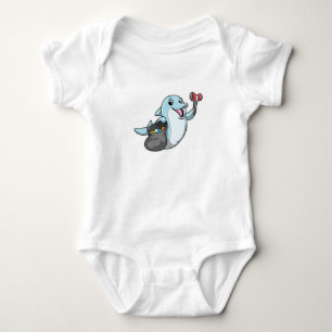 Dolphin as Cleaner med Sopor-påse T Shirt