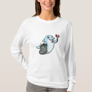 Dolphin as Cleaner med Sopor-påse T Shirt