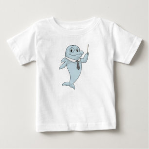 Dolphin as Teacher med pekare T Shirt