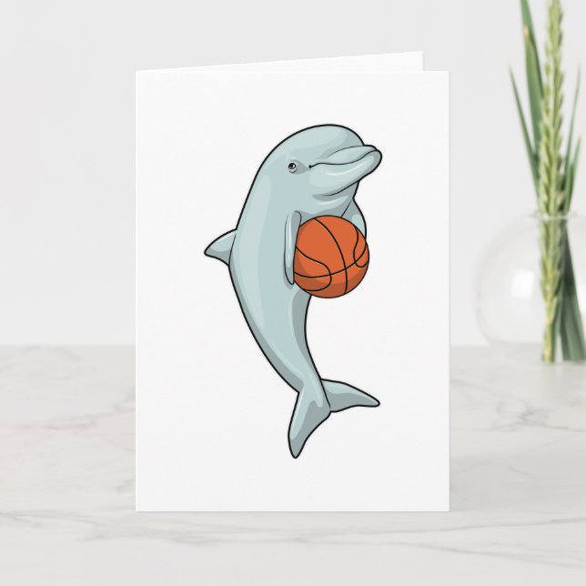Dolphin at Basketball Sports Kort (Framsida)