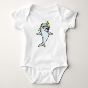 Dolphin at Diving with Snorkel T Shirt