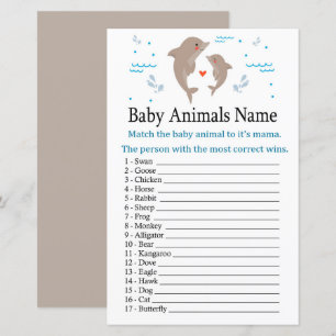 Dolphin Baby djur Namn