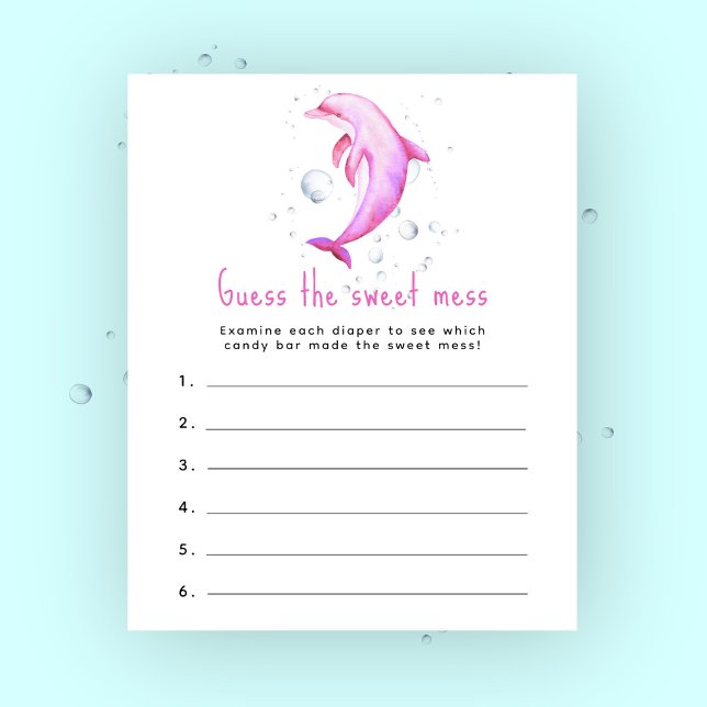 Dolphin Baby dusch Gissa det söta  spelet (Skapare uppladdad)