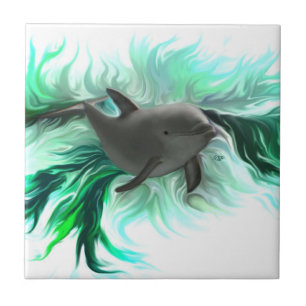 Dolphin Baby Kakelplatta