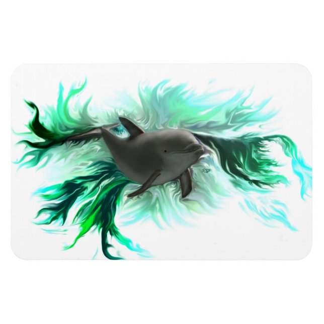 Dolphin Baby Magnet (Horisontell)