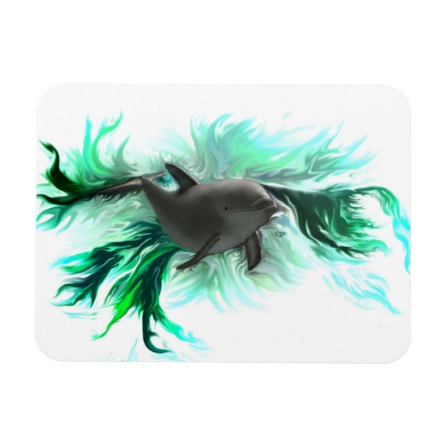 Dolphin Baby Magnet (Horisontell)