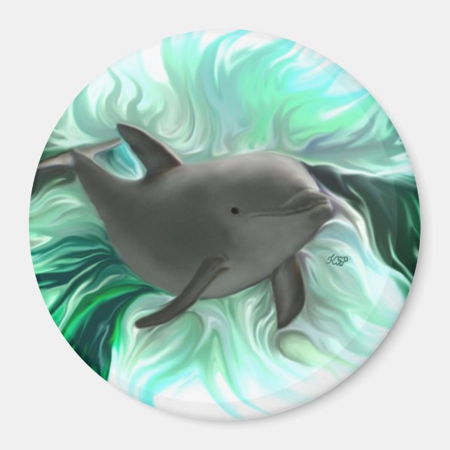 Dolphin Baby Magnet (Framsidan)